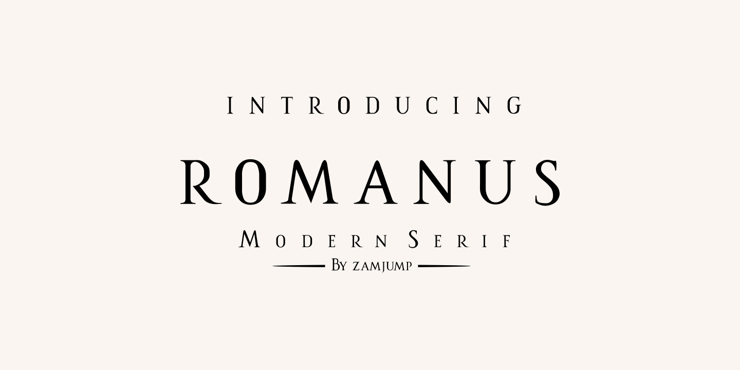 Ejemplo de fuente Romanus